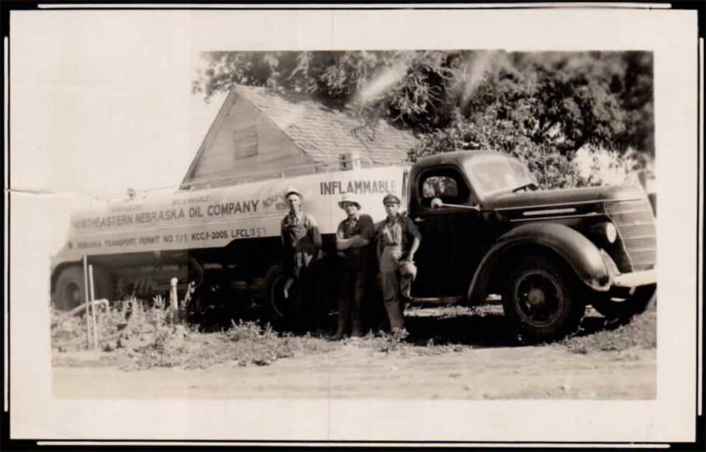 Producers Coop 1938 fuel delivery truck